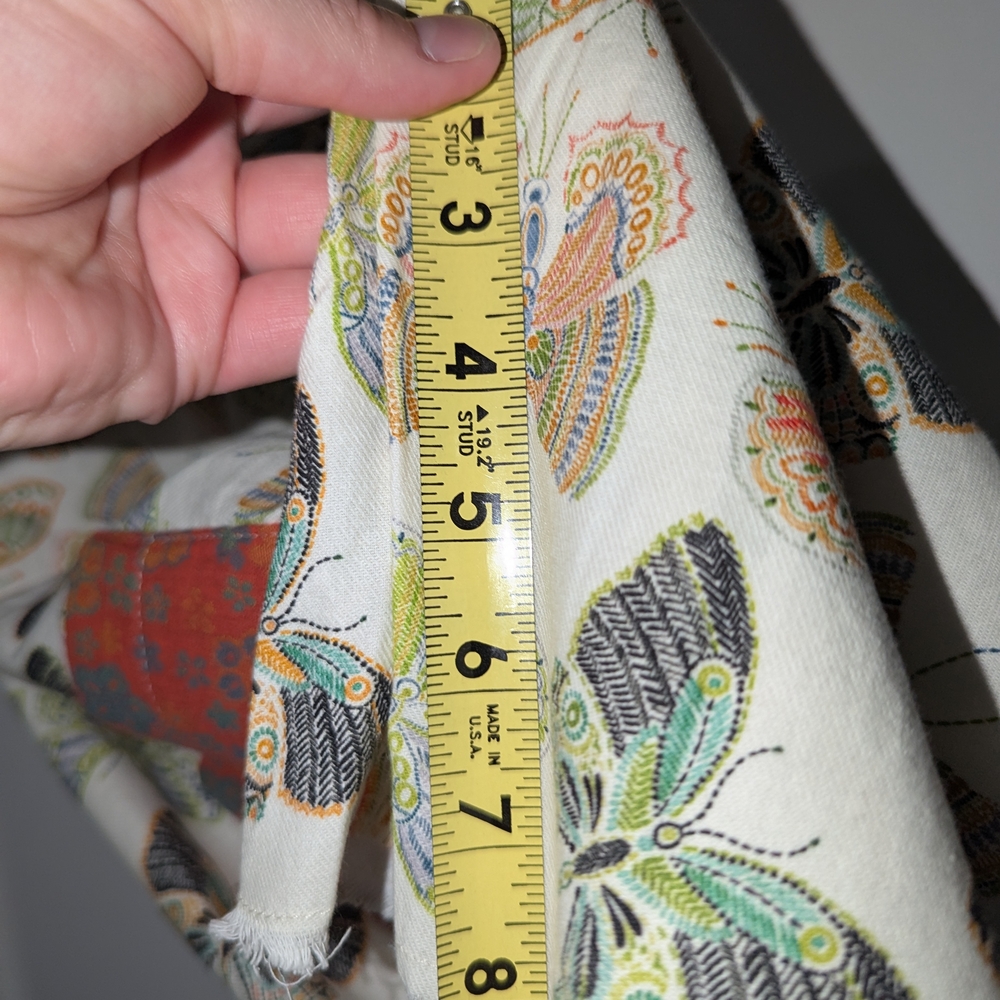 POL Large Butterfly Print Overalls with Pockets - Picture 14 of 16